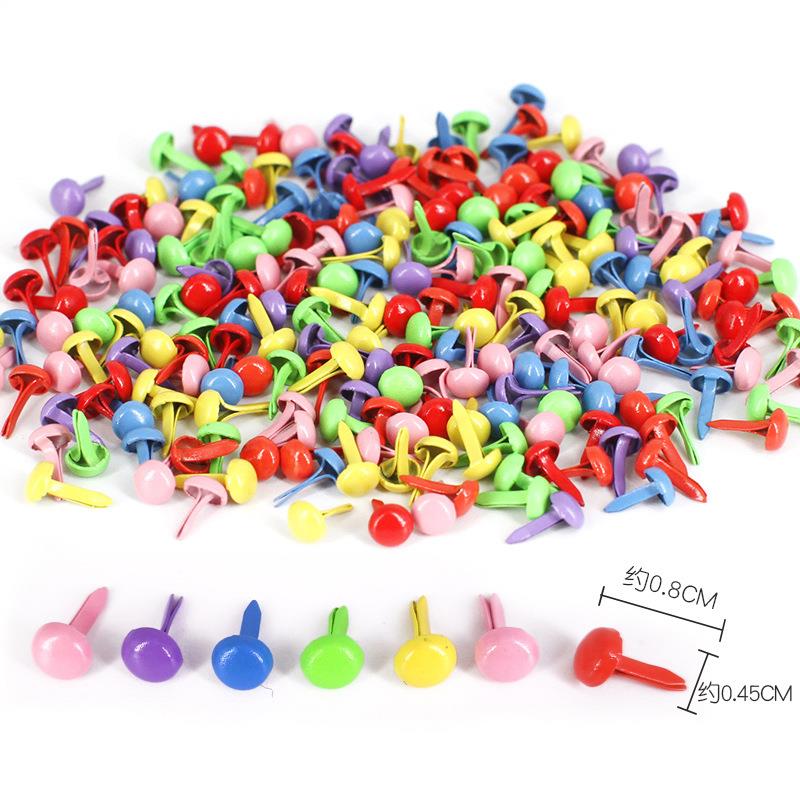 Embellishments For Scrapbooking - 100pcs/Bag New Mix Pattern Round Metal