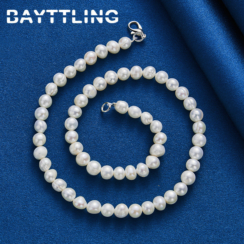 925 Sterling Silver Elegant Pe - Pearl Trim Chain recension och pris