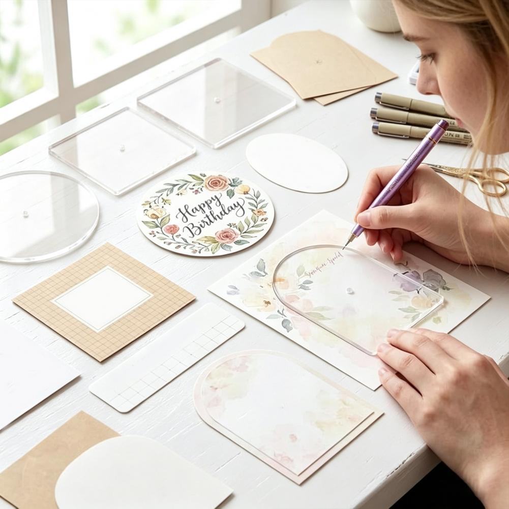 5PCS Embroidery Acrylic Templa - Embroidery Craft recension och pris