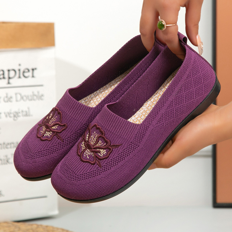 Women Knit Slip On Loafers Flo - Embellish Knit recension och pris