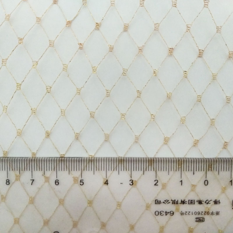 Diamond Lattice Black Net Fabr - Crystal Mesh Fabric recension och pris