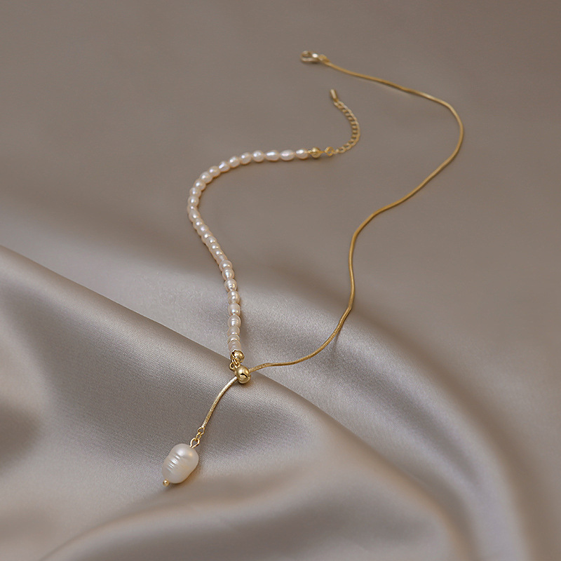 100% Natural Freshwater Pearl  - Pearl Trim Chain recension och pris