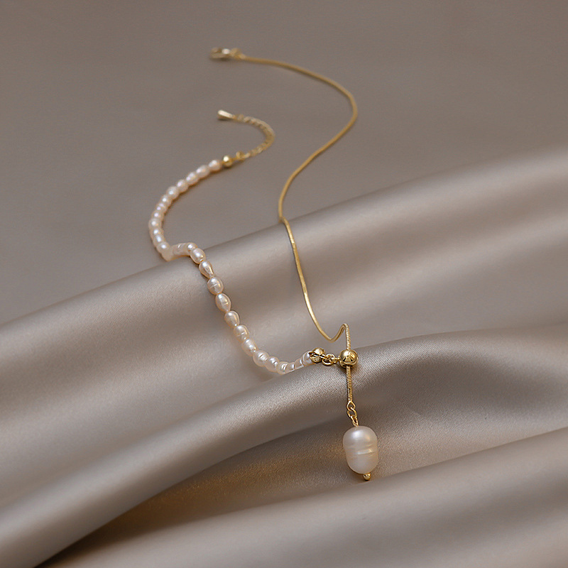 100% Natural Freshwater Pearl  - Pearl Trim Chain recension och pris