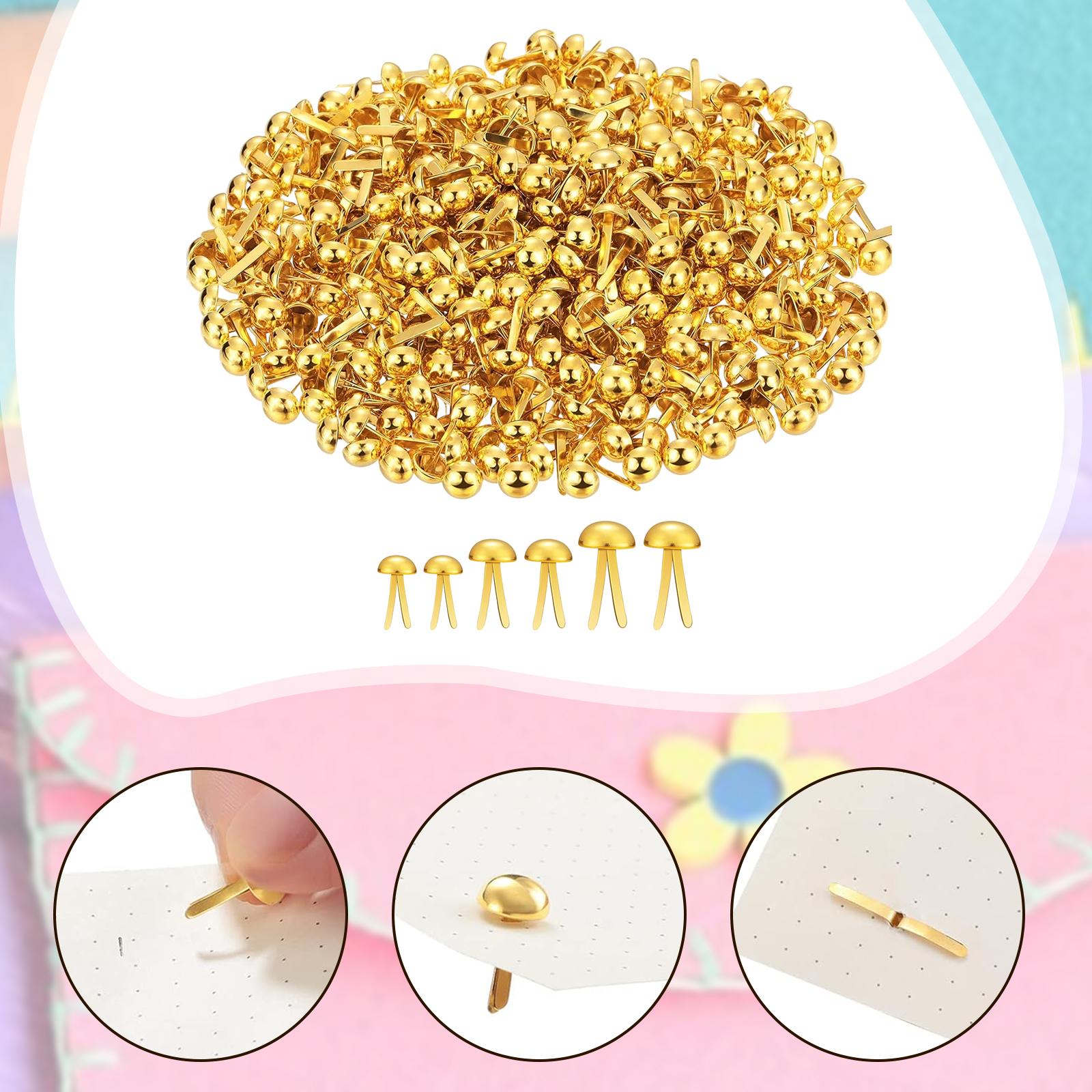 Metal Split Pins Mini Paper Fa - Embellishments For Scrapbooking recension och pris
