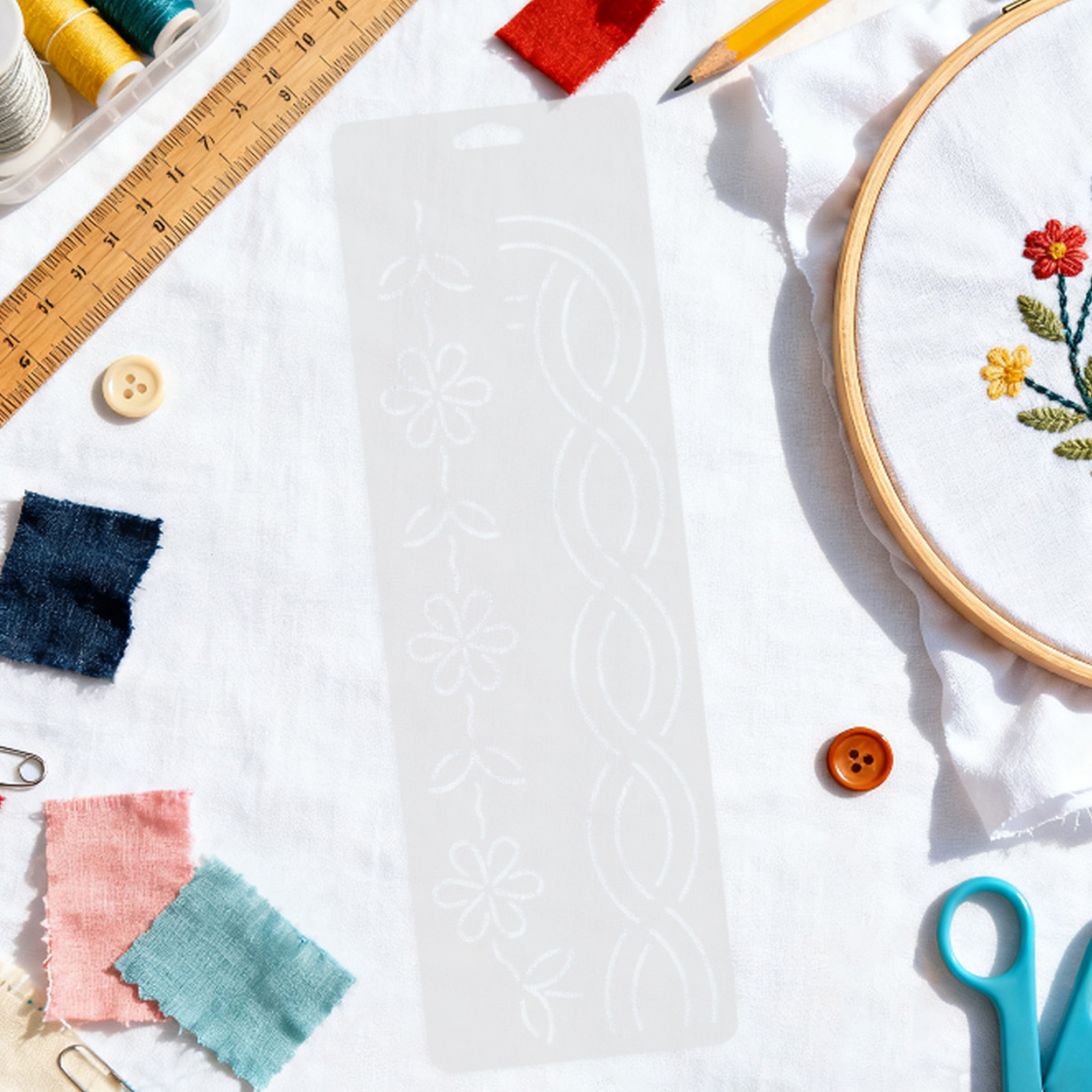 2 Pcs Corner Quilt Stencils Ha - Embroidery Craft recension och pris